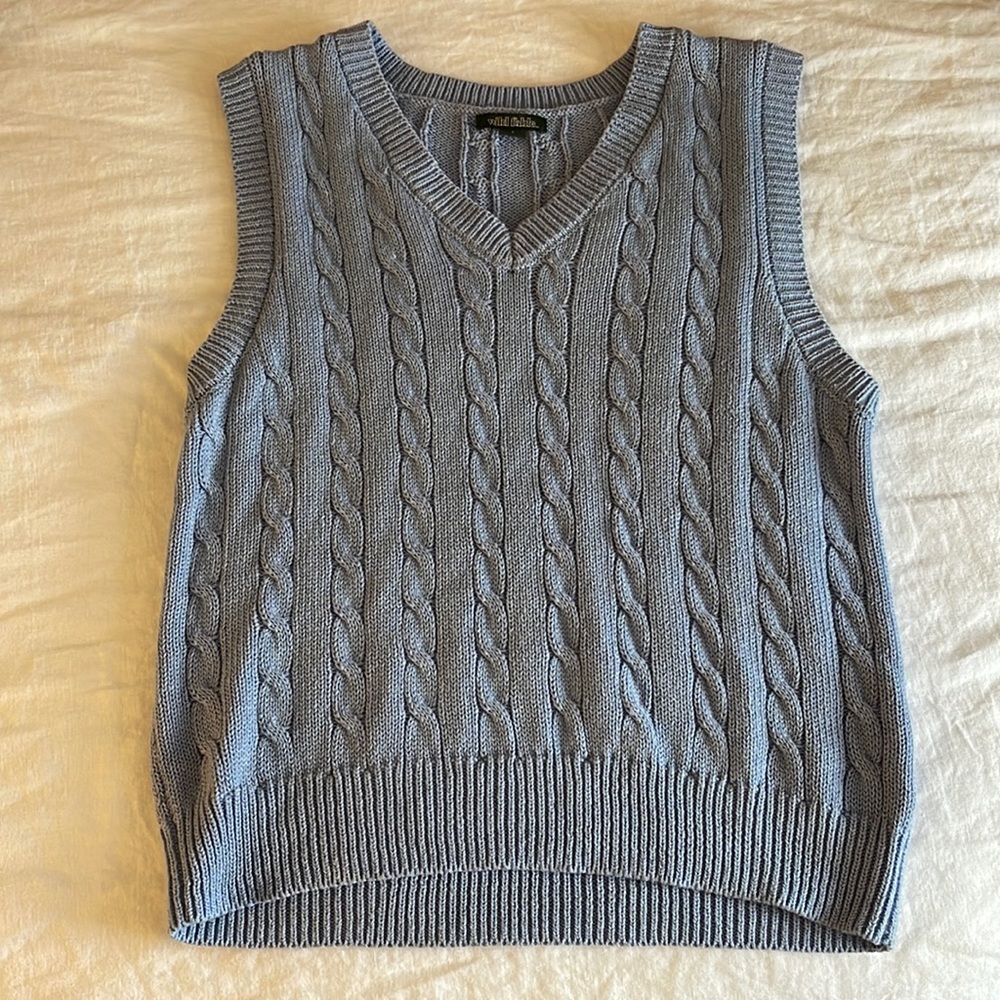 Blue Vest sweater